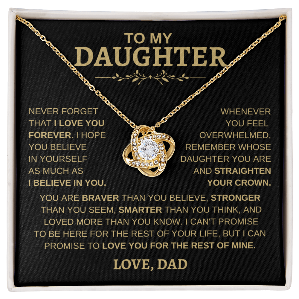 To My Daughter | Love Knot Necklace