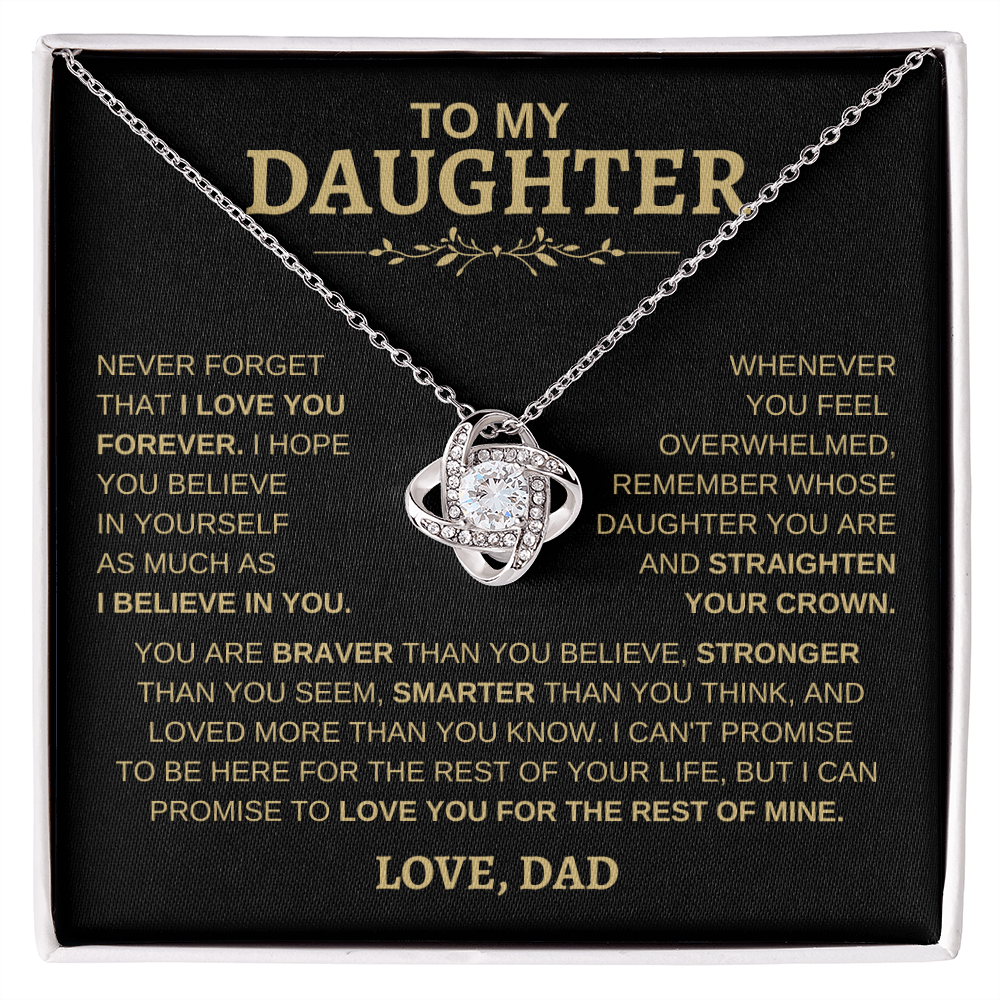 To My Daughter | Love Knot Necklace