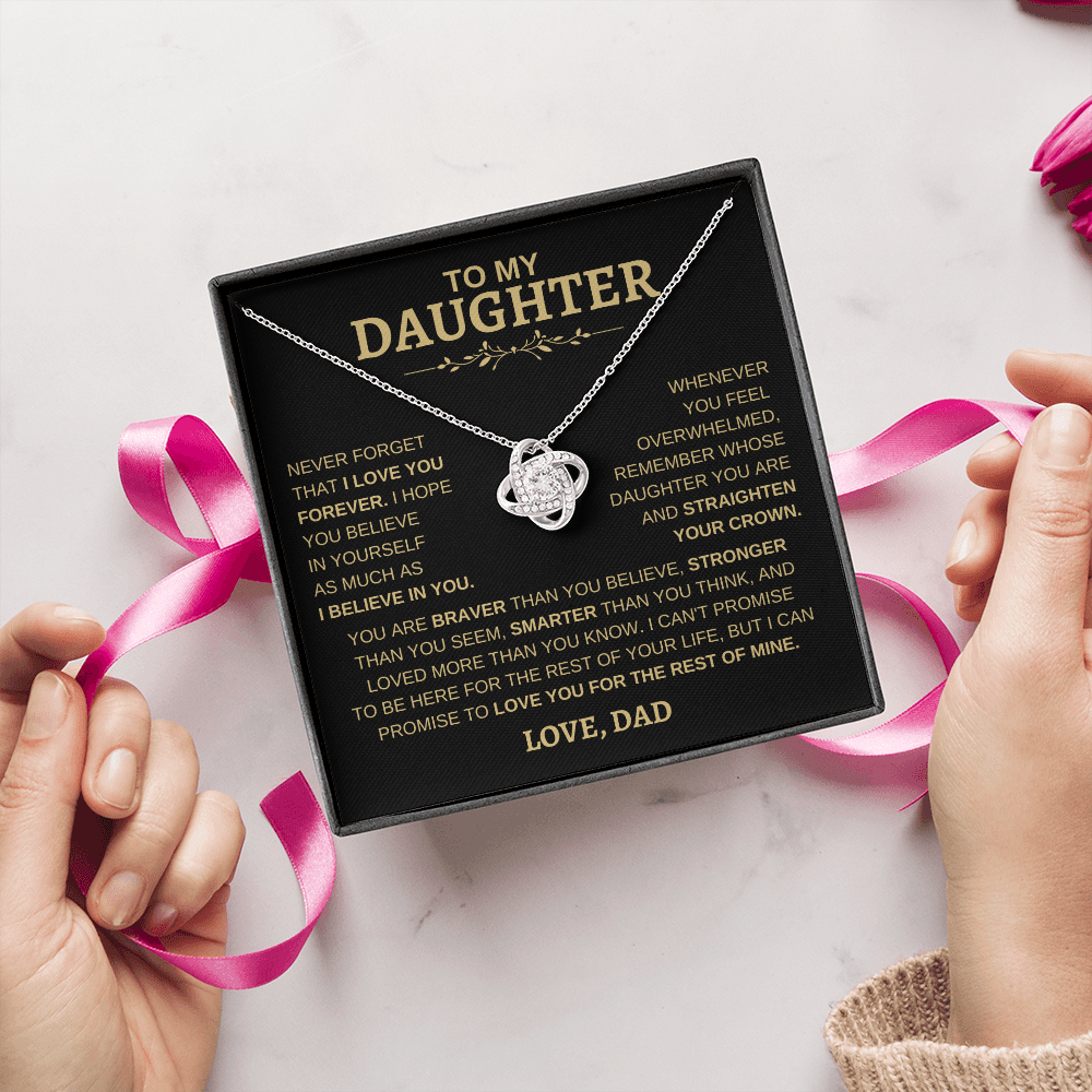 To My Daughter | Love Knot Necklace