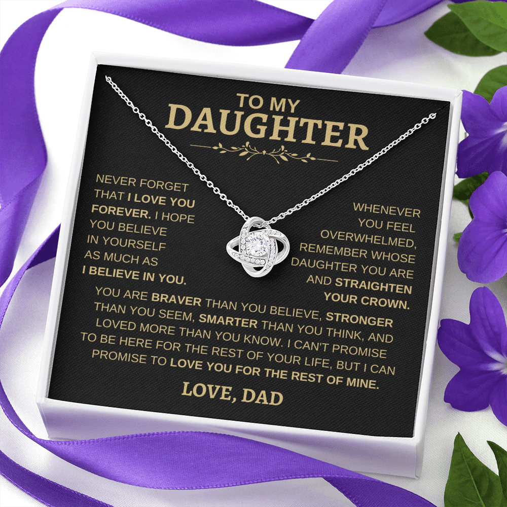 To My Daughter | Love Knot Necklace