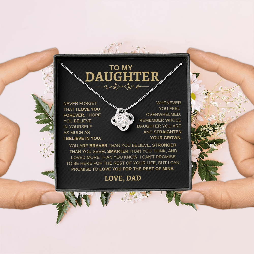 To My Daughter | Love Knot Necklace