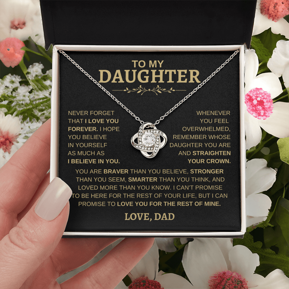 To My Daughter | Love Knot Necklace