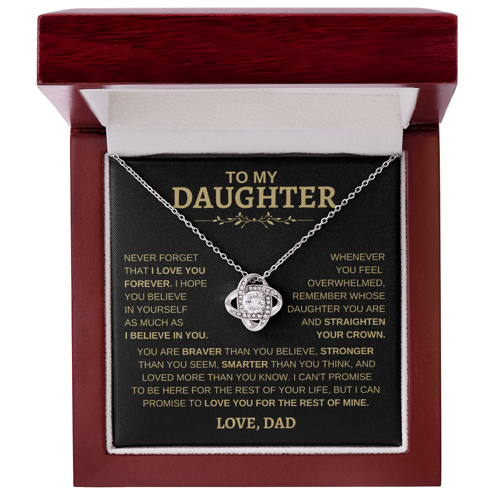To My Daughter | Love Knot Necklace