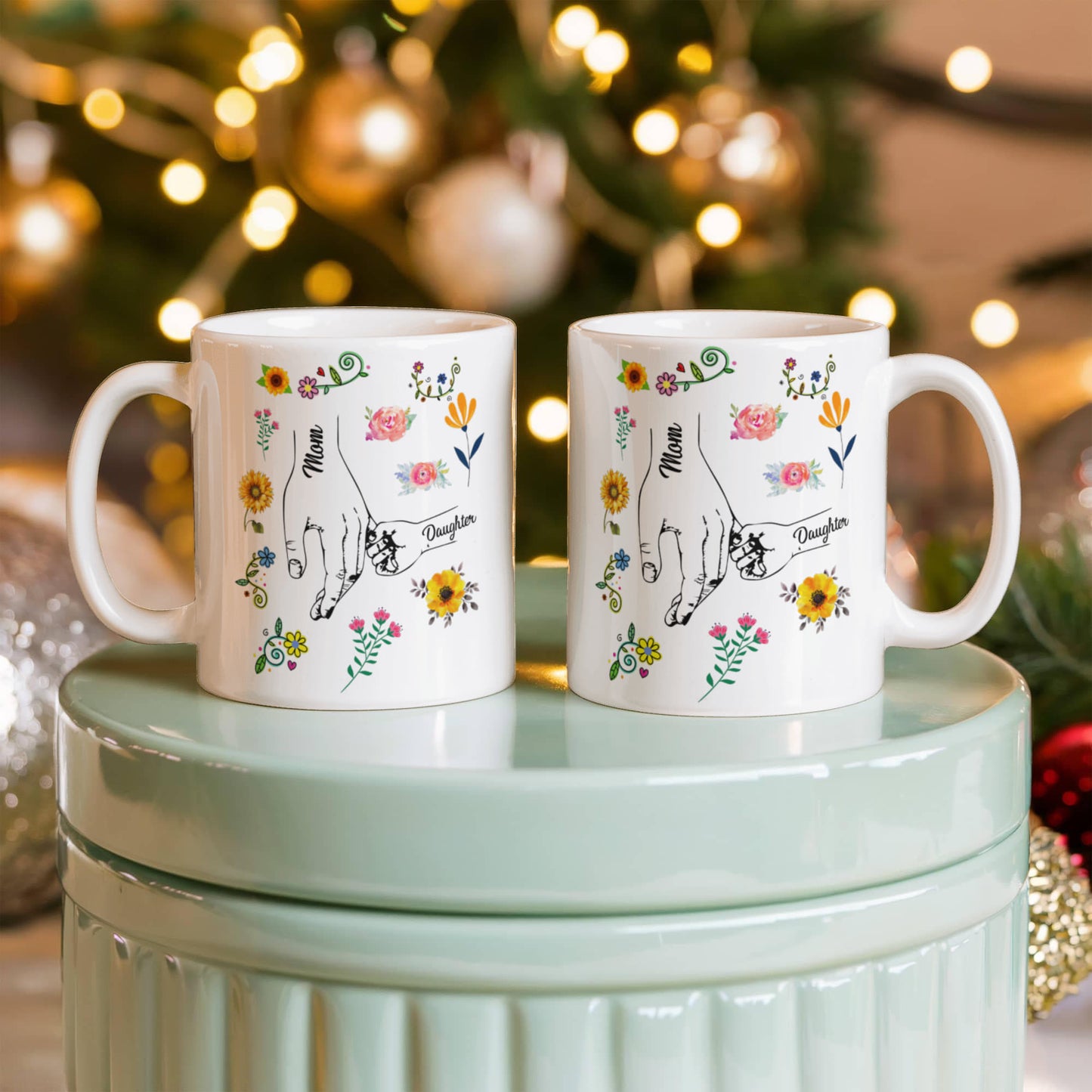 Mom & Daughter | White Ceramic Mug