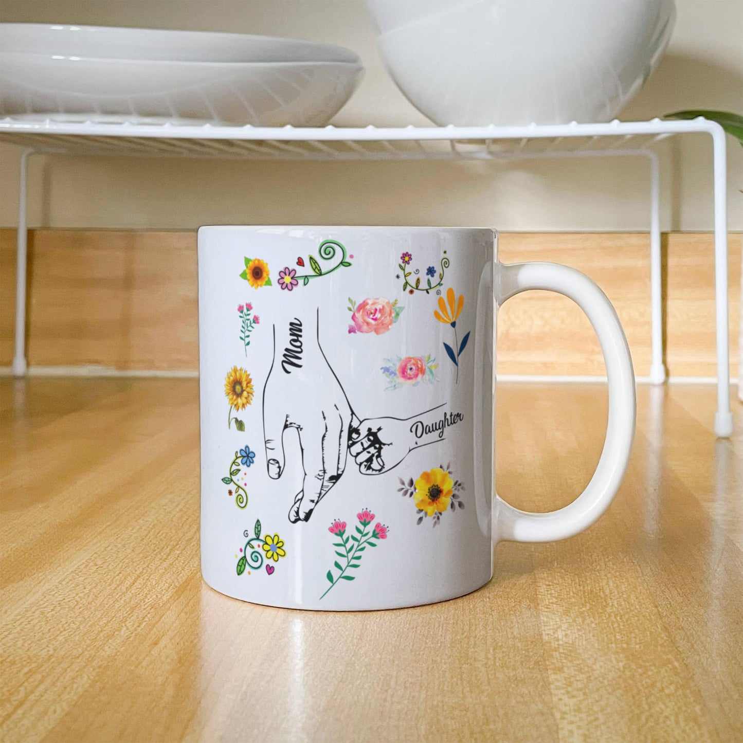 Mom & Daughter | White Ceramic Mug